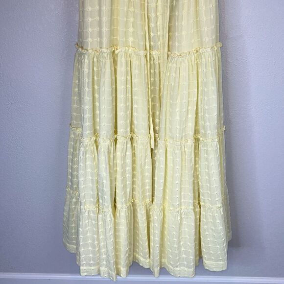 NWT INNIKA CHOO - ALOTTA GÜD PEASANT DRESS IN BUTTER Yellow Size Small-Medium - Picture 4 of 15